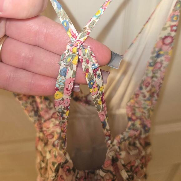 Y2K Wet Seal Floral Tiered Mini Dress - Picture 5 of 5